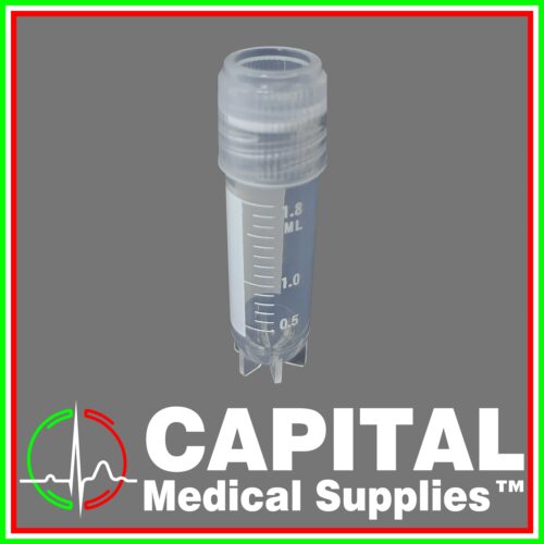 Cryovial Tube with Gasket, Printed Graduation 1.8 mL, 10pcs