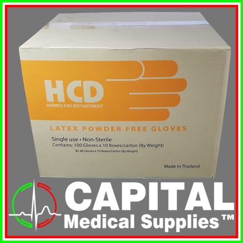 HCD, Latex Powder Free, Examination Gloves