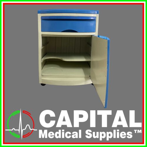 Bed Side Cabinet Color Blue, Plastic