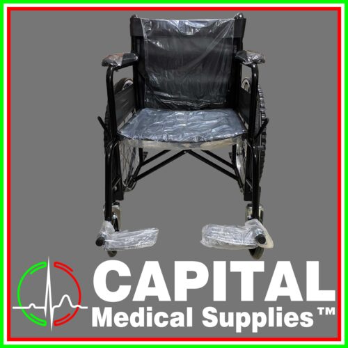 Wheelchair Black Leather Cushion