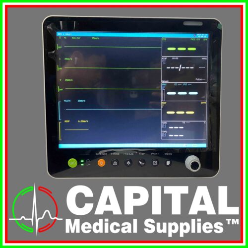 Patient Monitor 15 inch TFT LCDTouch Screen,ECG,HR, RESP, NIBP,SpO2, 2-TEMP,