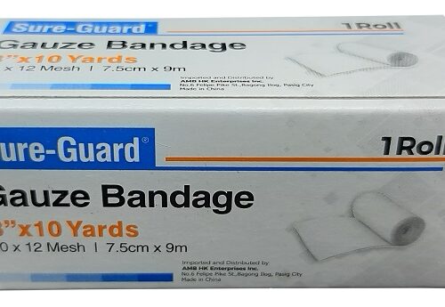 Gauze Bandage 3 inch x 10 yards, 12Rolls