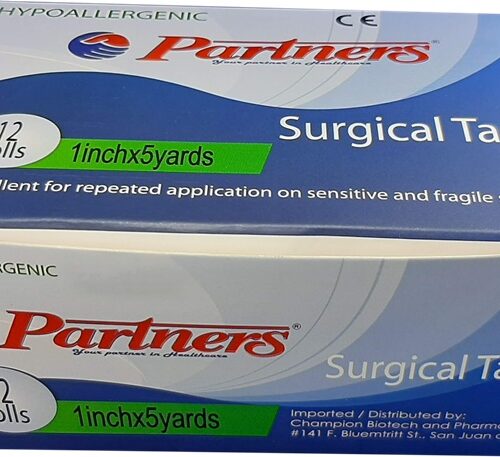 Surgical Tape 1 inch x 5 yards, 12Rolls