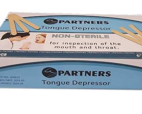Tongue Depressor, Disposable, 6" Non-Sterile, 100Pcs