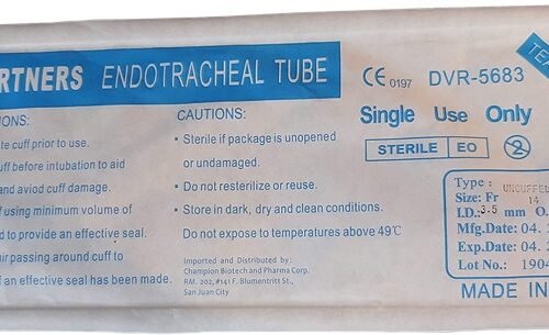 Endotracheal Tube  Fr. 14 / ID 3.5, Uncuffed