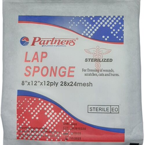 Lap Sponges with x-ray line 8 x 12 x 12, 28 x 24 mesh