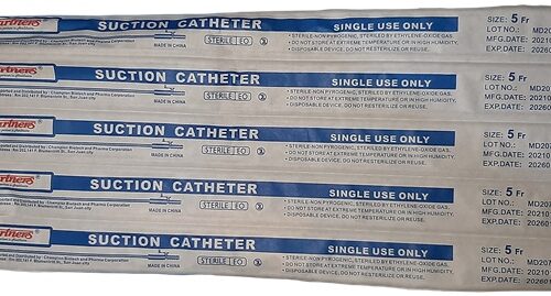 Suction Catheter Fr. 5, 5Pcs