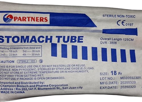 NGT Stomach Tube Fr. 18 with Cover, 1Pc