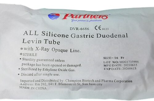 NGT Silicone Gastric Duodenal Levin Tube With X-Ray Fr.16