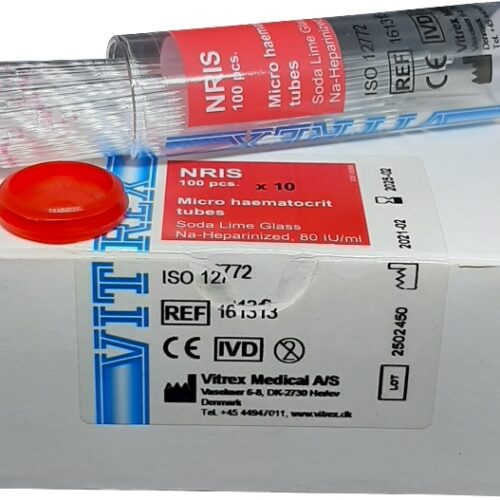 NRIS Capillary Tube, Microhematocrit, Sodium Heparinized, Heparinized