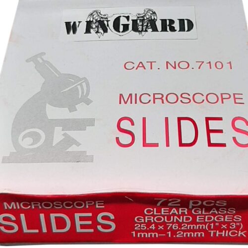 Microscope Slides Clear Glass, Ground Edges, CAT 7101, 72s