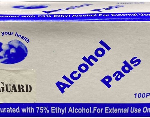 Alcohol Pad, Saturated, 70% Isopropyl Alcohol Isoprophyl, Sterile, 100pcs