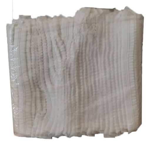 Disposable Hairnet, Bouffant Caps, Catterpilar Type White, 100pcs