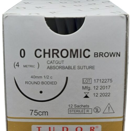 Suture Chromic  Round Bodied 0