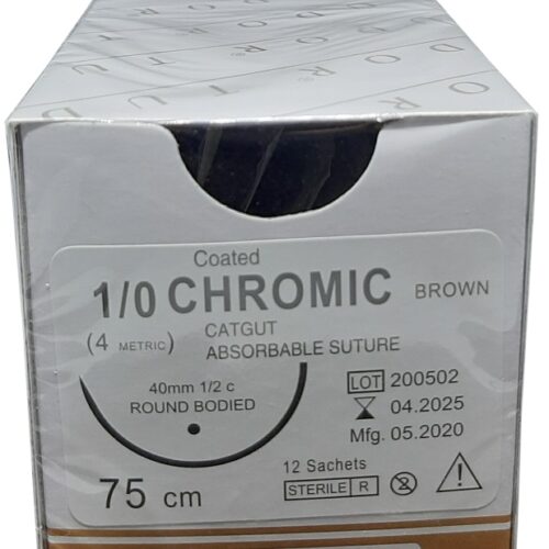 Suture Chromic  Round 1/0