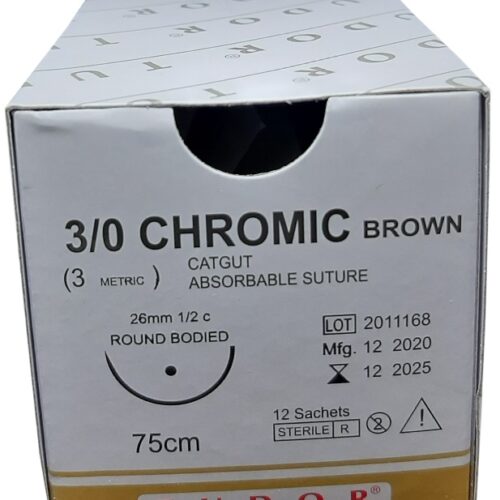 Suture Chromic  Round 3/0