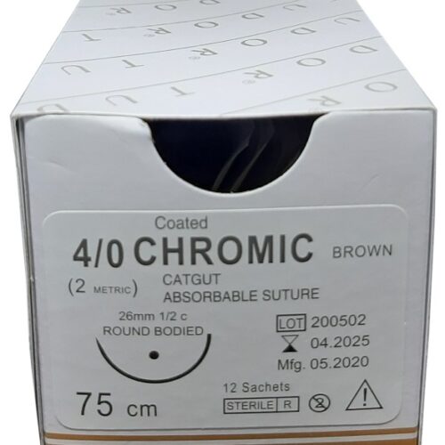 Suture Chromic  Round 4/0