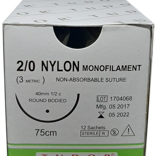 Suture Nylon  Round 2/0