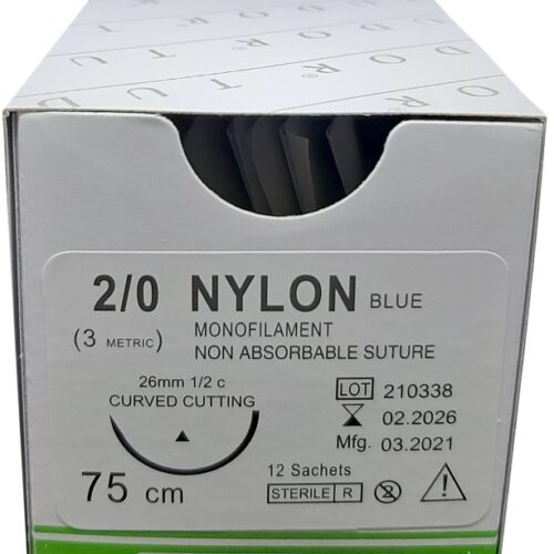 Suture Nylon  Curve Cutting 2/0