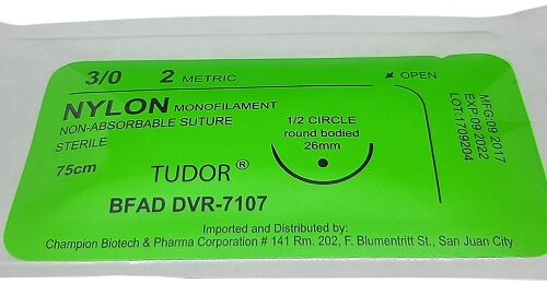 Suture Nylon  Round 3/0