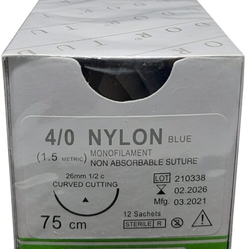 Suture Nylon  Curve Cutting 4/0