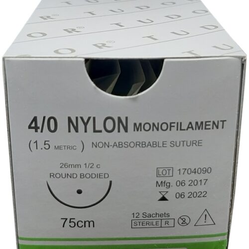 Suture Nylon  Round 4/0
