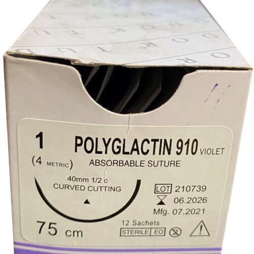 Suture Polyglactin  Curve Cutting 1