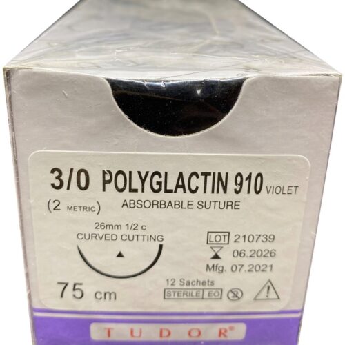 Suture Polyglactin  Curve Cutting 3/0
