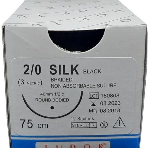 Suture Silk  Round 2/0