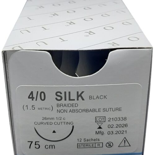 Suture Silk  Curve Cutting 4/0