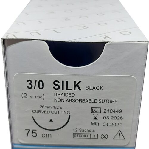 Suture Silk  Curve Cutting 3/0