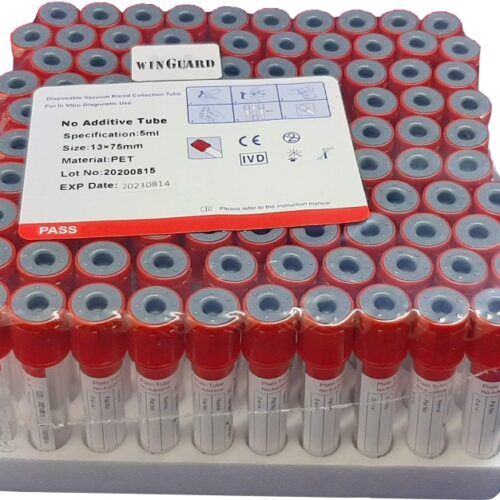 Vacuum Blood Collection Tube Red Top, No Addictive, 3mL