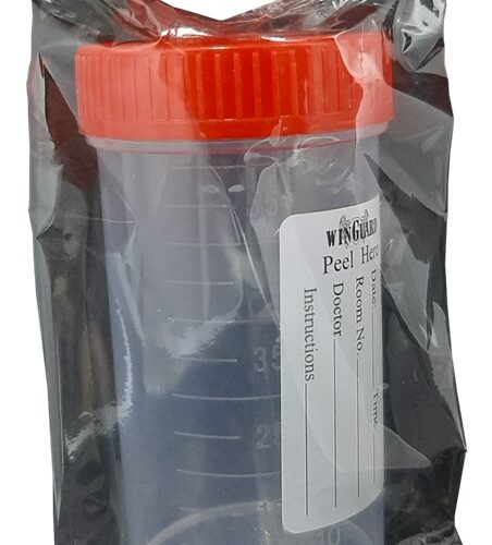 Specimen Container ( Urine ), with Label Sterile, 60mL, 10pcs