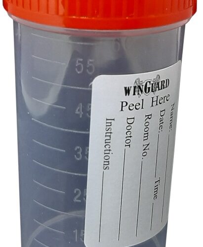 Specimen Container, ( Urine ), with Label Non-Sterile, 60mL, 100pcs