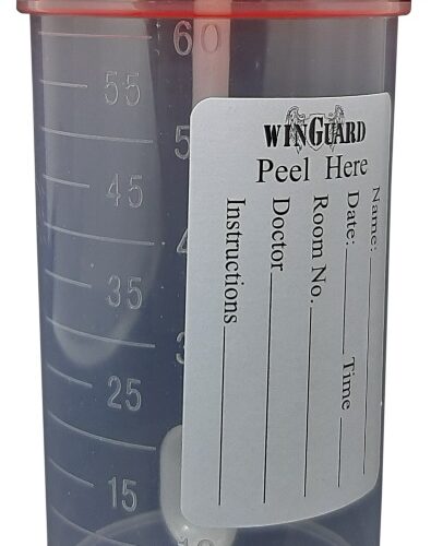 Specimen Container, ( Stool ), with Label Non-Sterile, 60mL, 10pcs