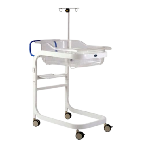 Tilting Infant Hospital Bed Trolley Bassinet Crib 2 hooks, Acrylic