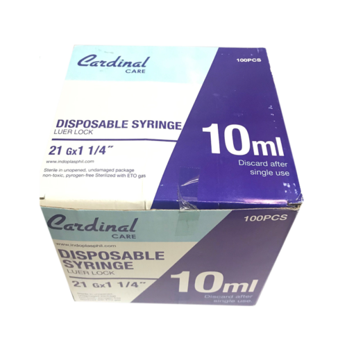 Syringe w/ needle 10cc/mL (Cardinal Care)