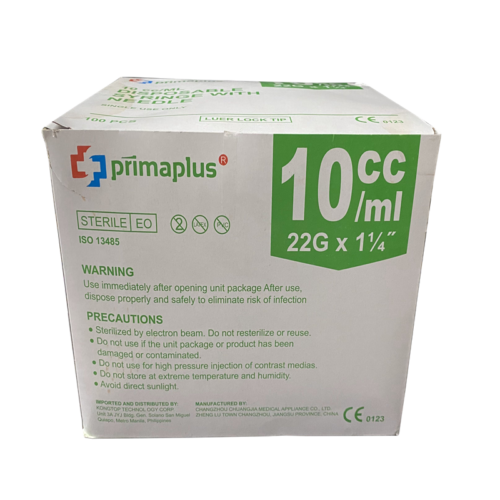 Disposable Syringe w/ needle 10cc/mL 100pcs