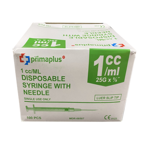 Disposable Syringe w/ needle 1cc/mL 100pcs