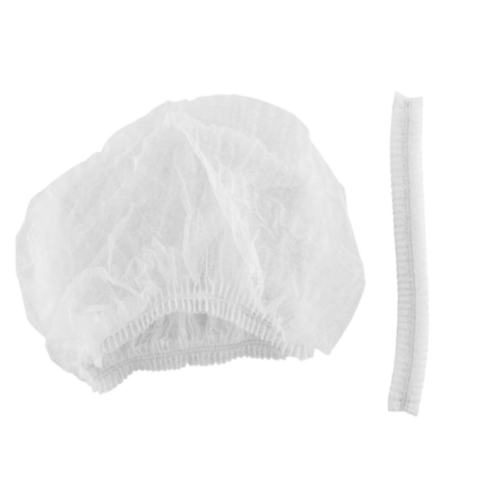 Head Cover Boufant White, 100Pcs