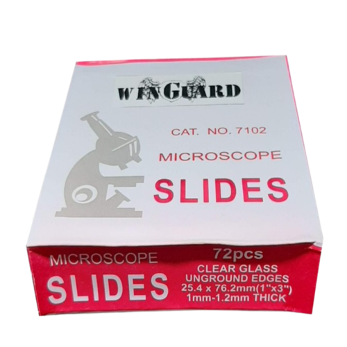 Microscope Slides Clear Glass, Unground Edges, CAT 7102, 72s