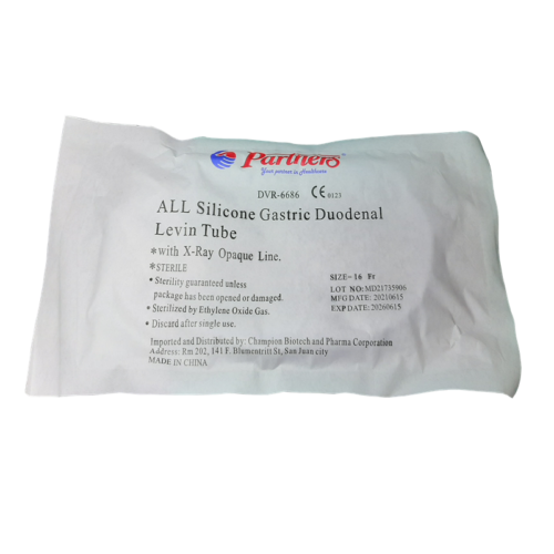 NGT Silicone Gastric Duodenal Levin Tube With X-Ray  Fr.16