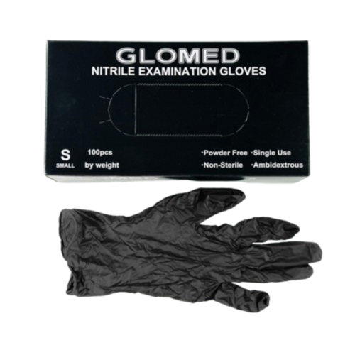 Nitrile Powder Free Synthetic Black Size Small