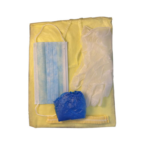 PPE, Medical Isolation Gown, Non-Woven Color Yellow, 20 GSM