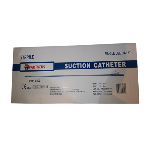 Suction Catheter Fr. 12, 100pcs
