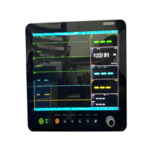 Patient Monitor 15 inch TFT LCDTouch Screen,ECG,HR, RESP, NIBP,SpO2, 2-TEMP,