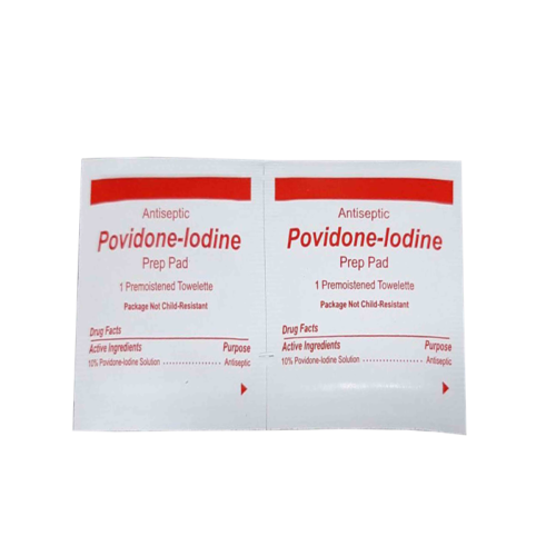 Povidone Iodine Prep Pad, Antiseptic 10% Solution, 100Pcs