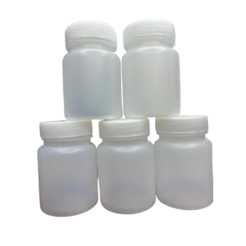 Drug Testing Bottle, Urine Cups, Screwcap Non-Sterile, 60mL, White Plastic, 10pcs