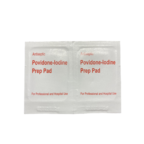 Povidone Iodine Prep Pad, Antiseptic 10% Solution, 100Pcs