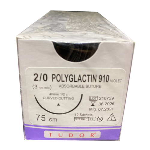 Suture Polyglactin Curve Cutting 2/0